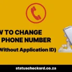 How to Change SRD Phone Number without Application ID